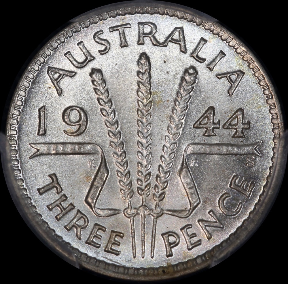 1944-S Threepence Choice Unc (PCGS MS64) product image