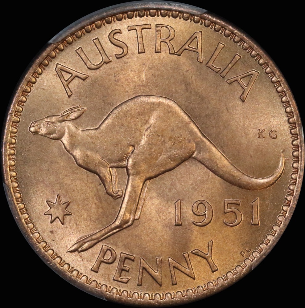 1951-PL Penny Gem Unc (PCGS MS65RD) product image