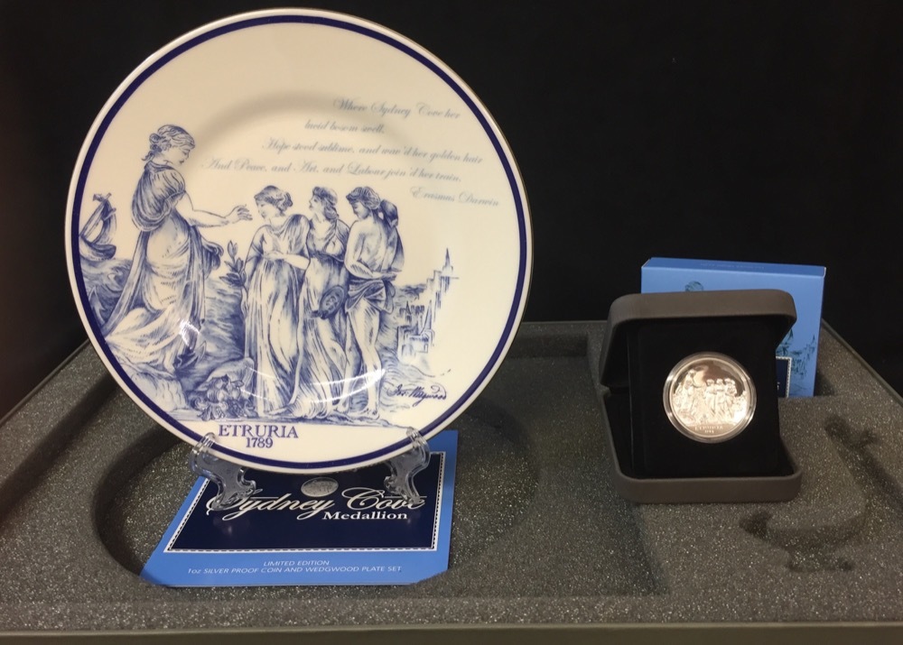 2013 Silver 1oz Proof Sydney Cove Wedgewood product image