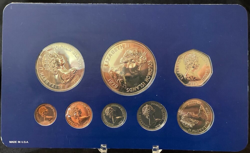 Solomon Islands 1979 Unc Specimen Coin Set | Sterling & Currency