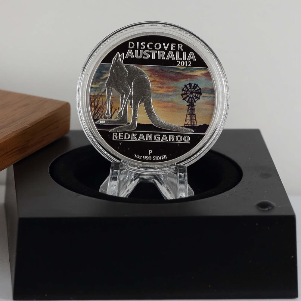 2012 The Red Kangaroo Discover Australia Series 1oz Silver deals Proof Coin