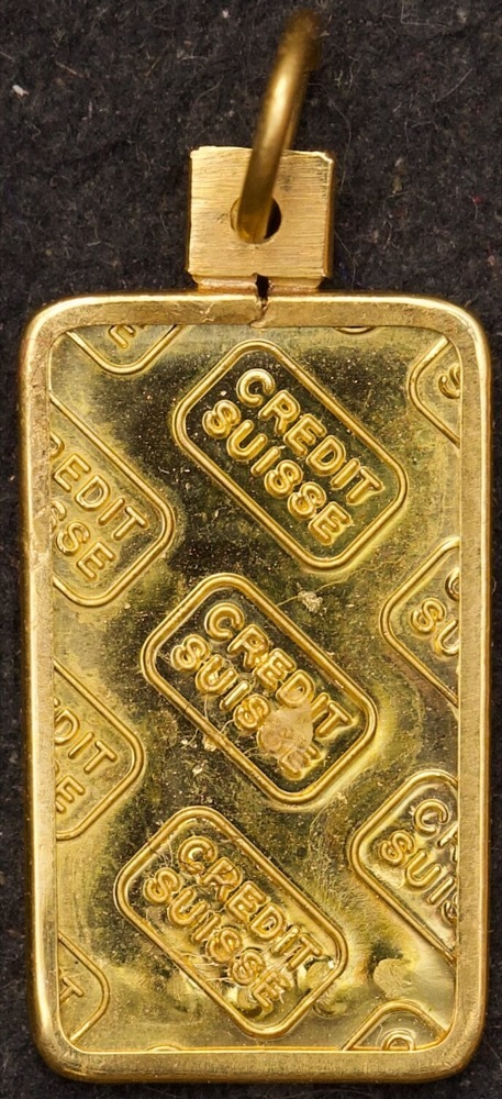 Credit Suisse Fine Gold 20 gram Minted Ingot | Sterling & Currency