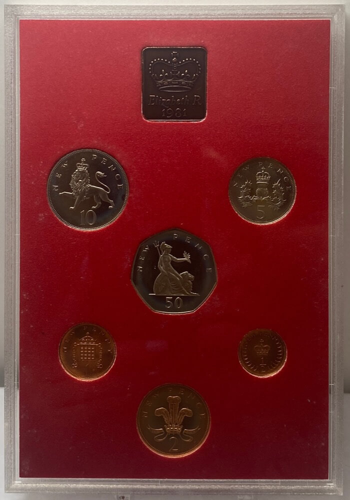 Great Britain 1981 Proof Coin Set Sterling And Currency