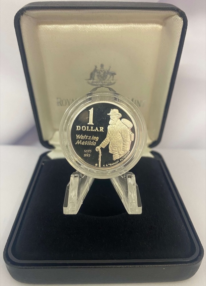 1995 $1 Silver Proof Coin - Waltzing Matilda | Sterling & Currency