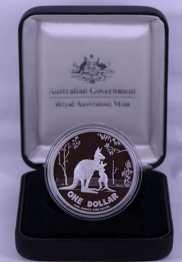 2007 $1 Silver Kangaroo Proof Coin Rolf Harris | Sterling & Currency