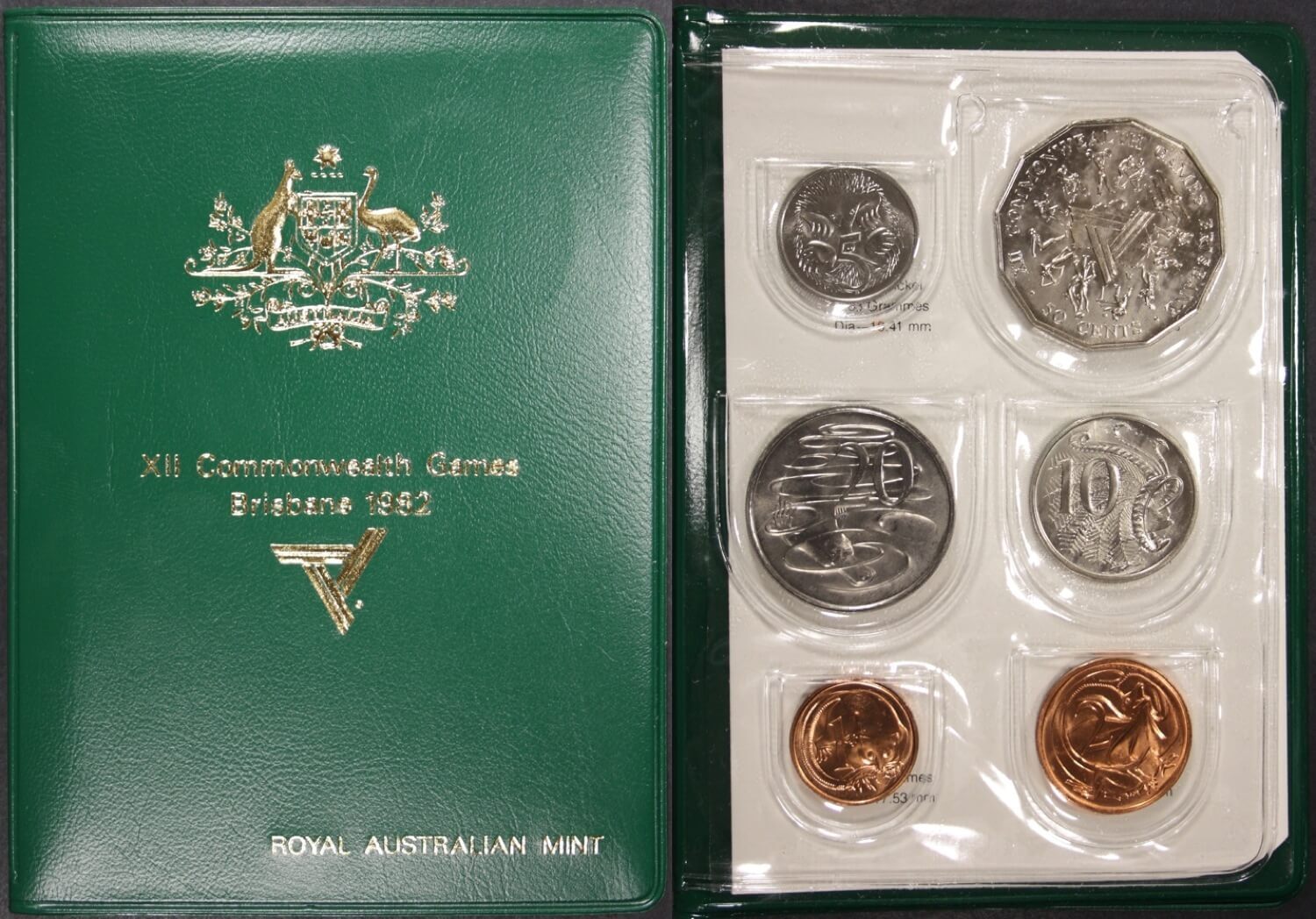 Australia 1982 Uncirculated Mint Coin Set Commonwealth Games | EBay