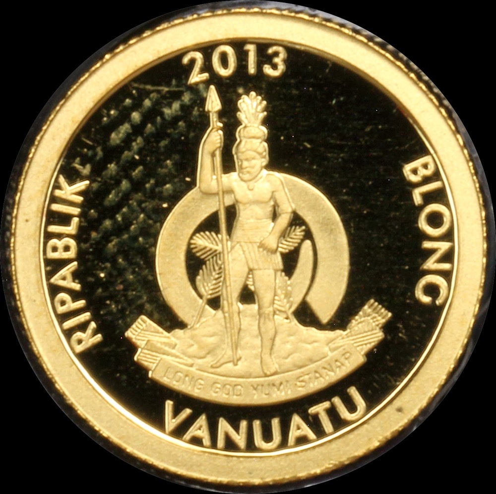 Vanuatu 2012 Gold 10 Vatu Half Gram Coin - Vitruvian Man | Sterling ...