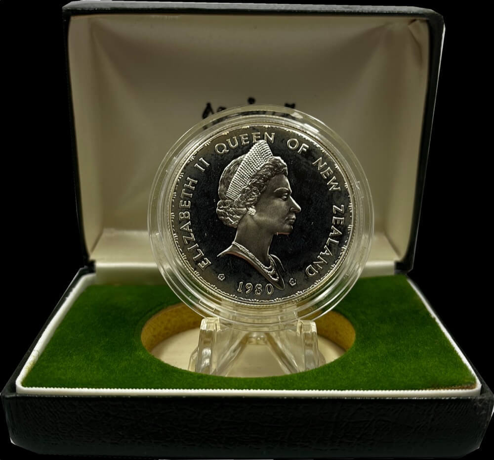 New Zealand 1980 One Dollar Silver Proof Fantail | Sterling & Currency