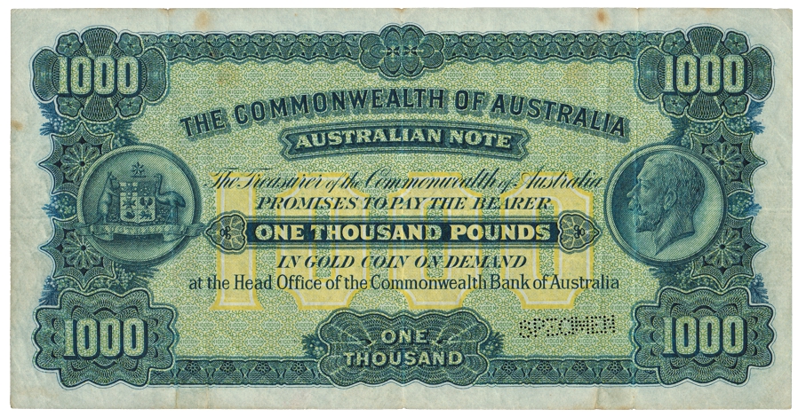 Australia 1959 1000 Dollar Specimen Bond