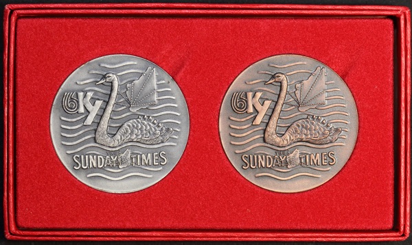 1971 Sunday Times 6KY Medallion Set