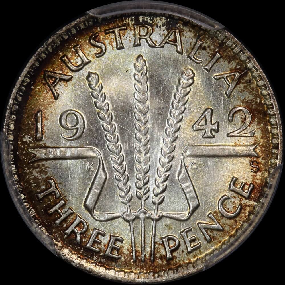 1942-S Threepence Gem Unc (PCGS MS66) product image