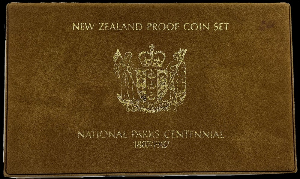 New Zealand 1987 Proof Coin Set - National Parks Centennial product image