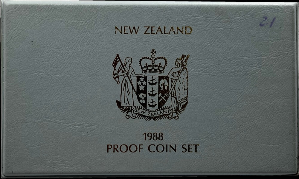 New Zealand 1988 Proof Coin Set - Yellow-eyed Penguin product image