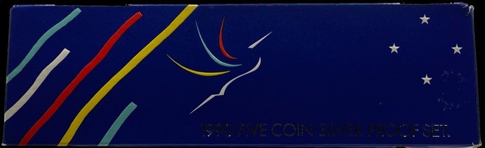 New Zealand 1990 Five Coin Silver Proof Set product image