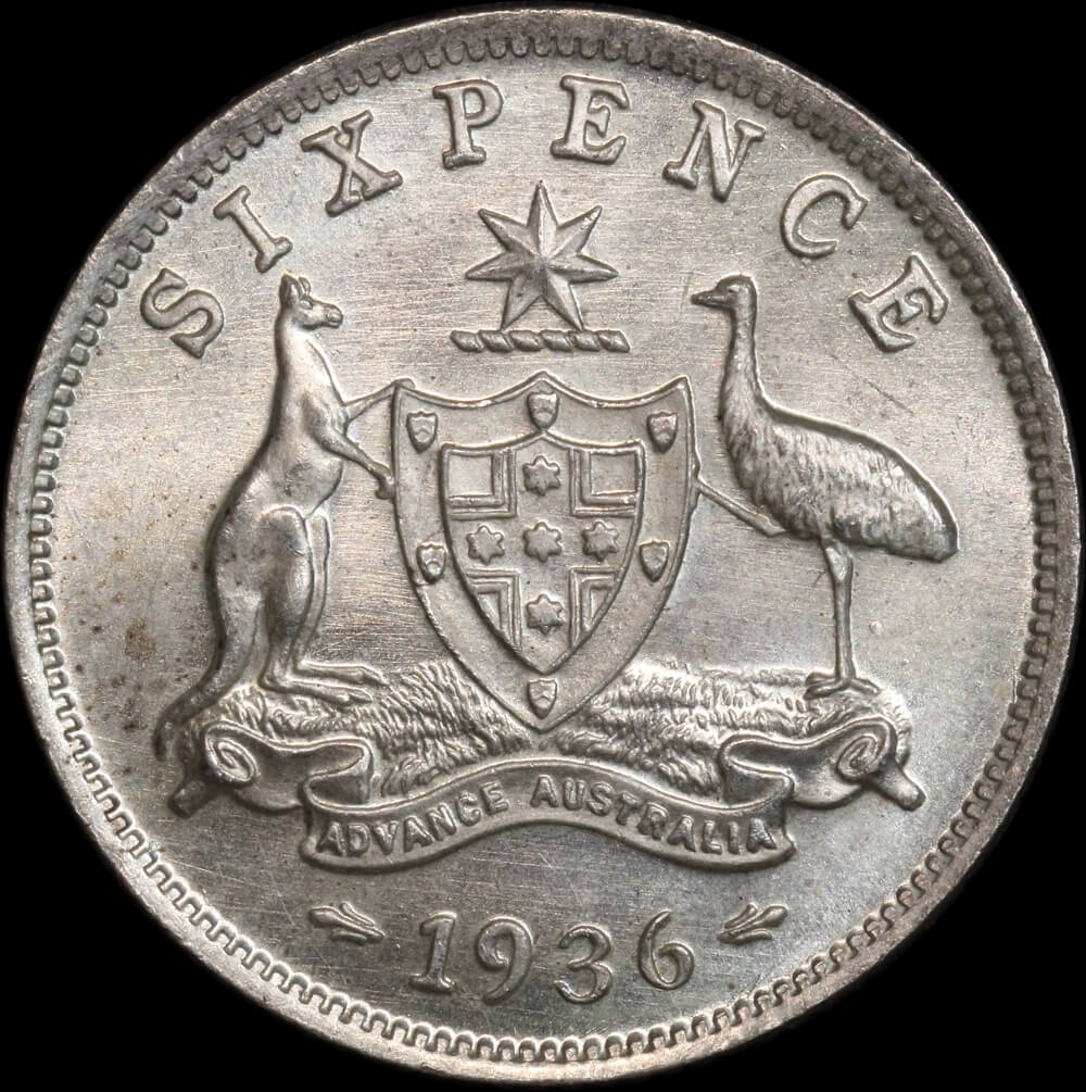 1936 Sixpence Choice Unc product image