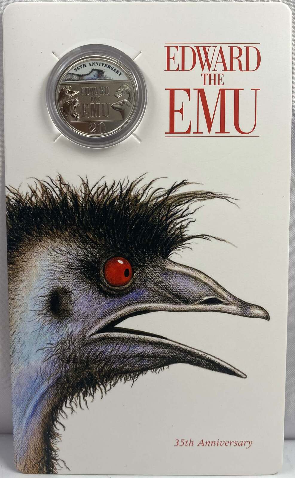 2023 Coloured 20 Cent Uncirculated Coin Edward the Emu product image