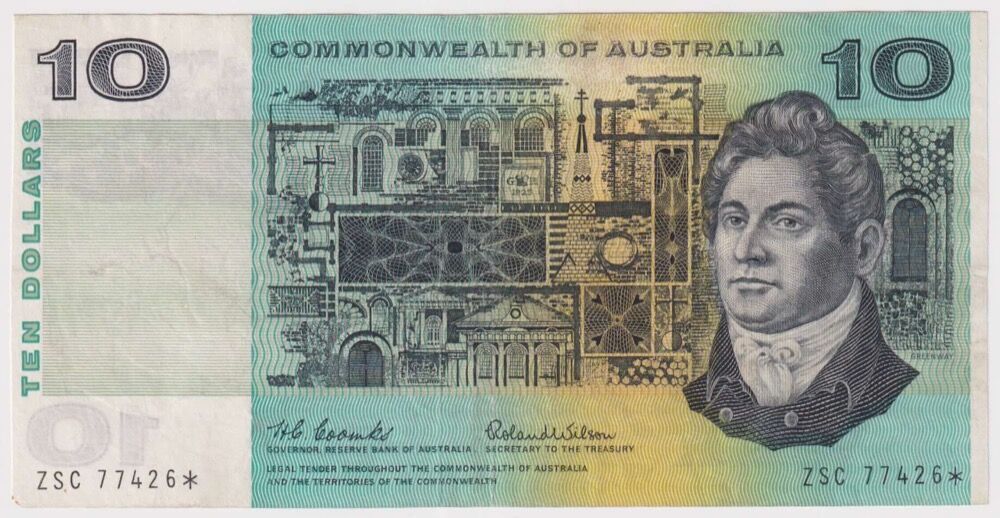 1966 $10 Note Star Note Coombs/Wilson R301s Very Good product image