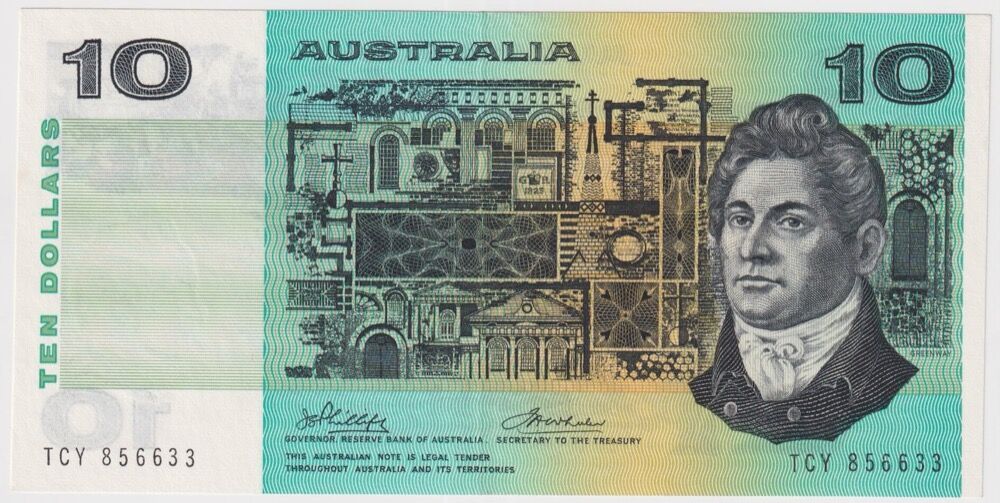 1974 $10 Note Australia Phillips/Wheeler R305 Uncirculated product image