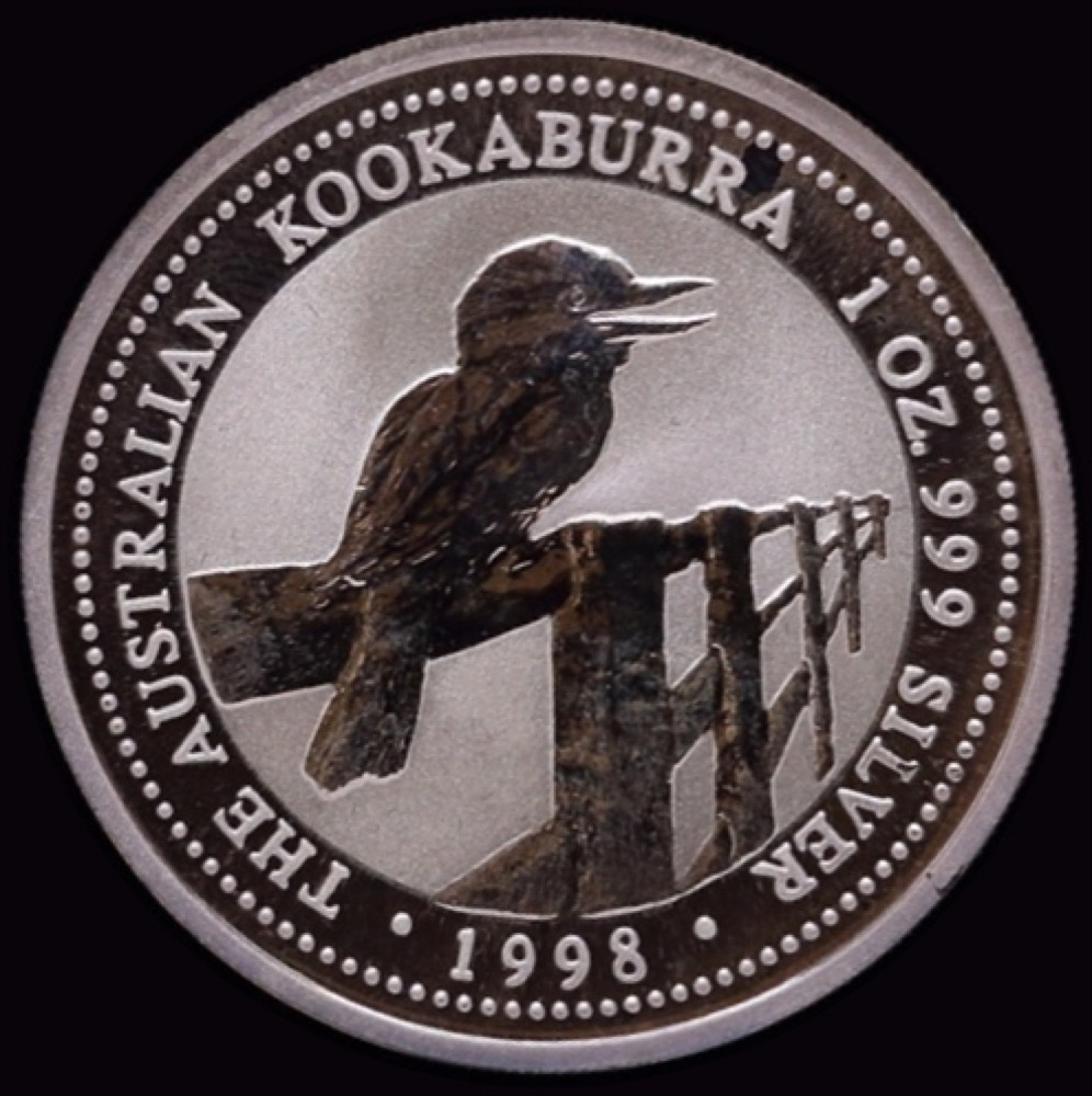 1998 Silver One Ounce Unc Coin - Kookaburra product image