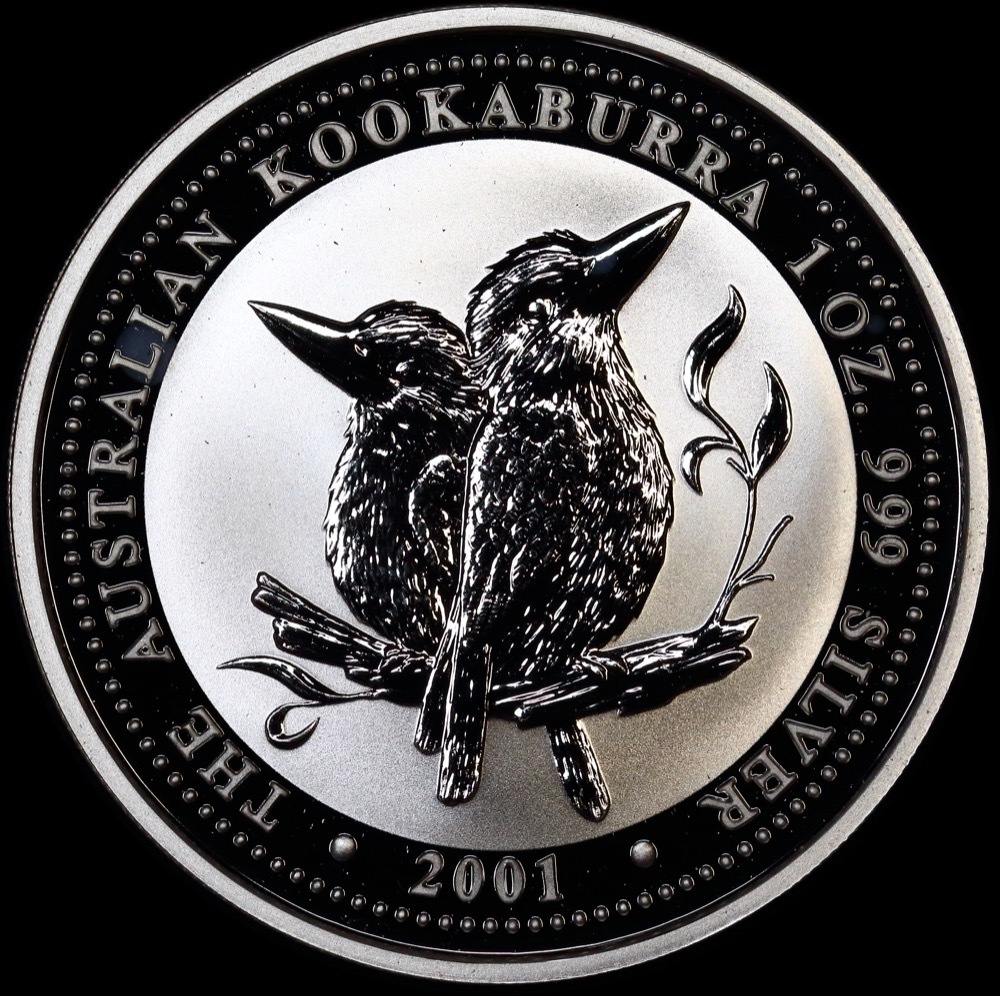 2001 Silver One Ounce Unc Coin Kookaburra product image
