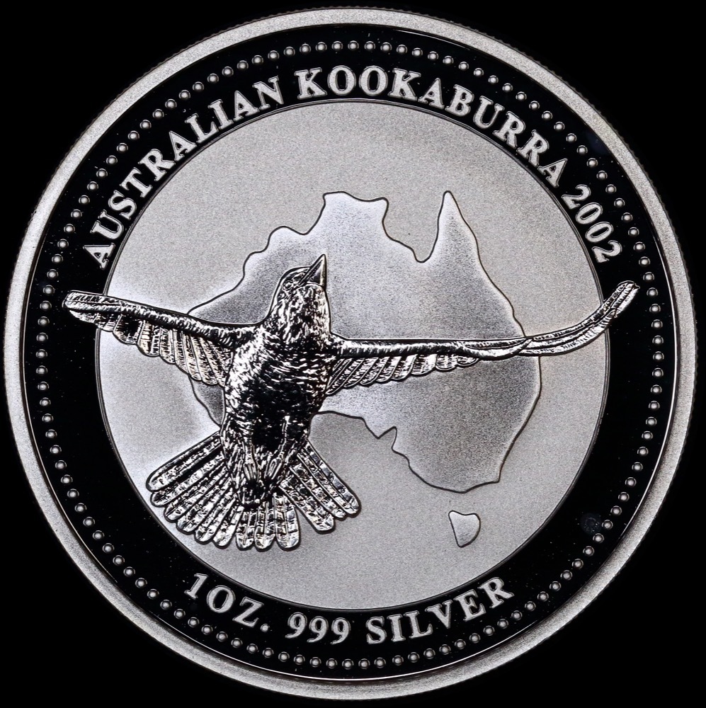 2002 Silver One Ounce Unc Coin Kookaburra product image