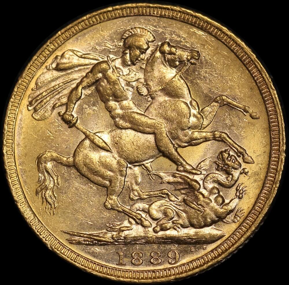 1889 Melbourne Jubilee Head Sovereign about Unc product image