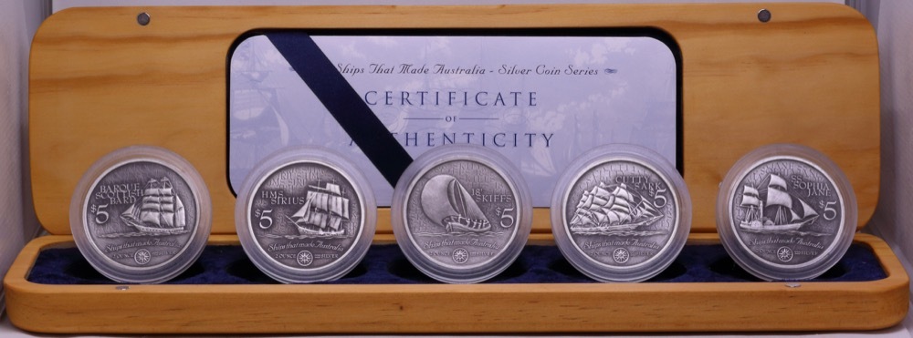 Cook Islands Silver Five Coin Set The Ships That Made Australia product image