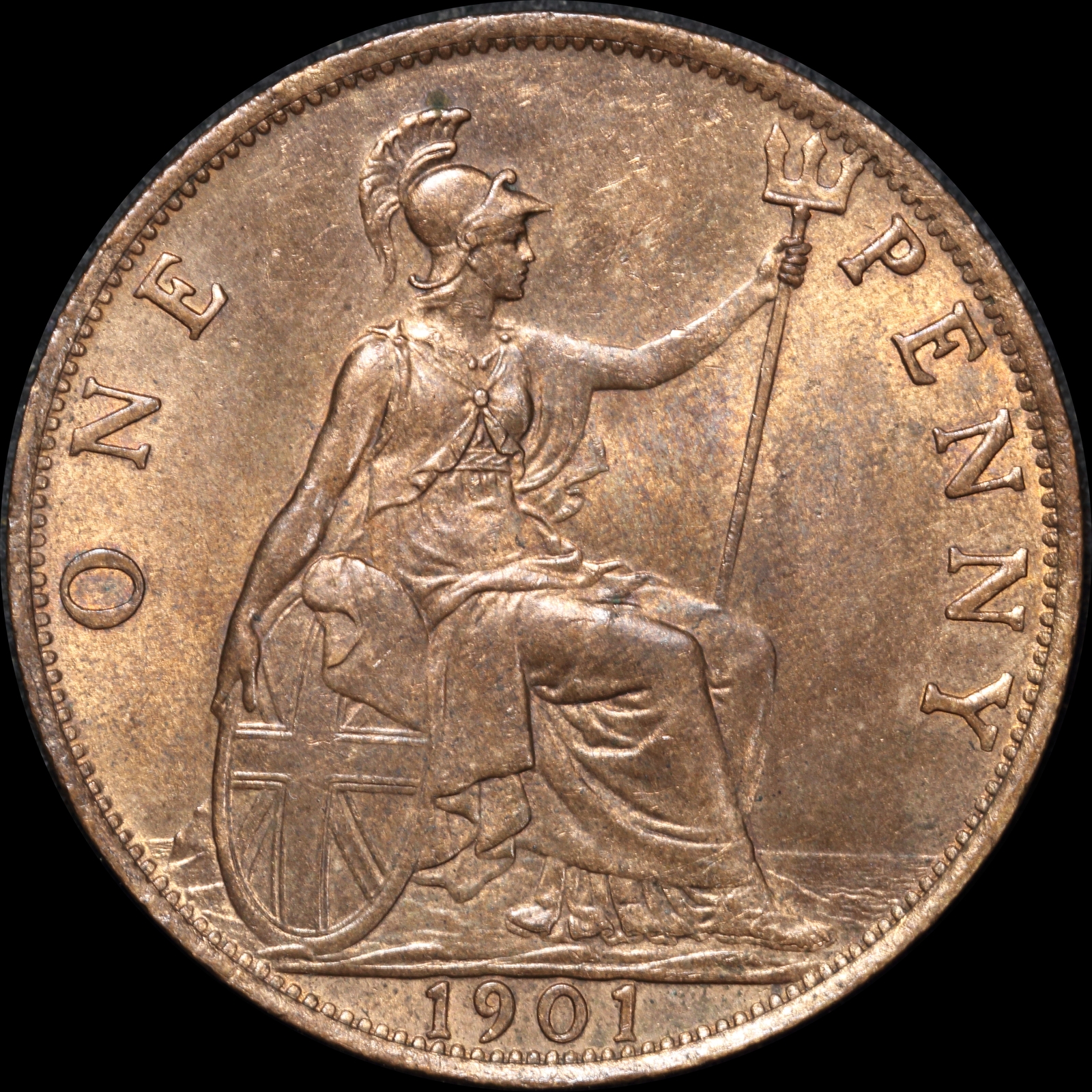 1901 Copper Penny Victoria S#3961 Uncirculated product image