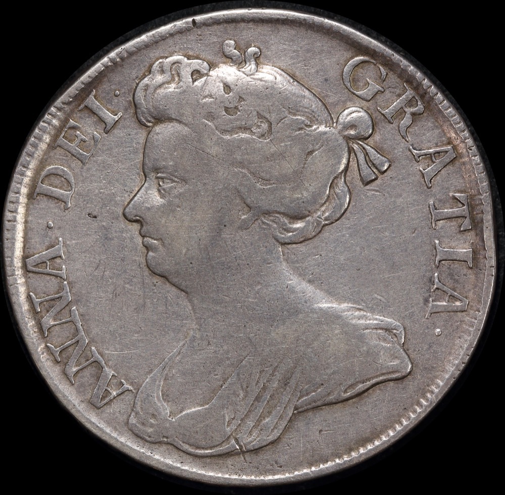 1712 Silver Half Crown Anne S#3607 Good Fine product image