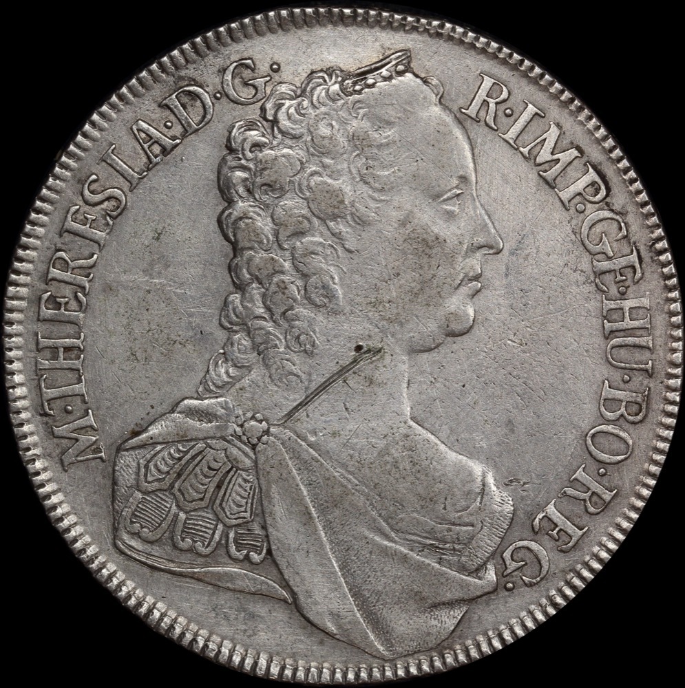 Austria 1762 Silver Thaler Dav# 1112 Very Fine product image