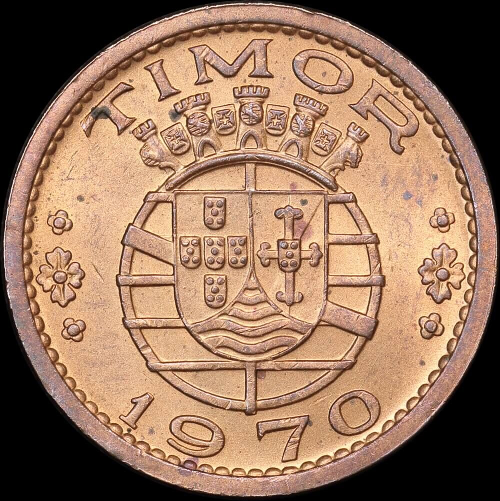 Timor 1970 Bronze 50 Centavos KM#18 Uncirculated product image