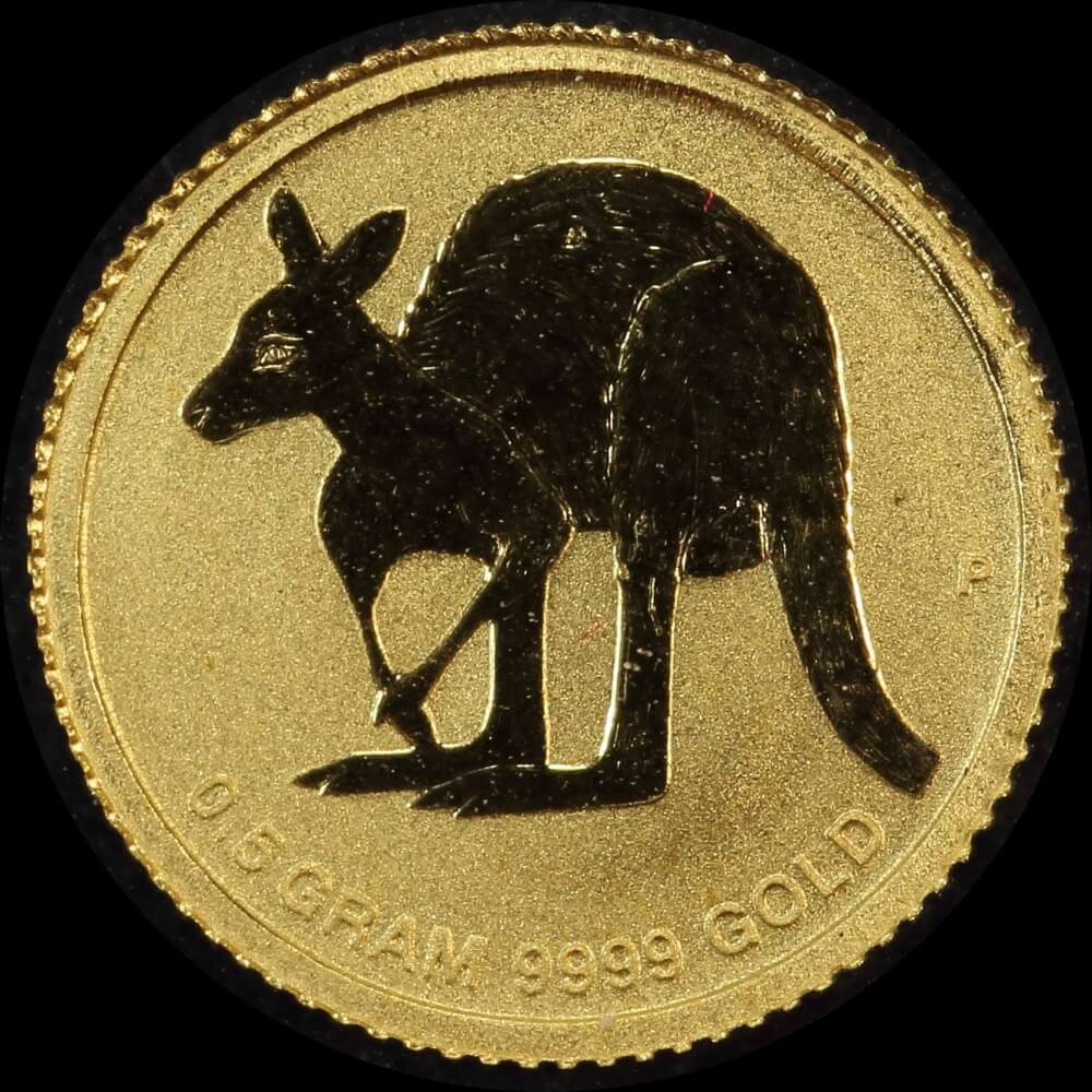 2011 Gold 2 Dollar Half Gram Coin Kangaroo Uncirculated product image