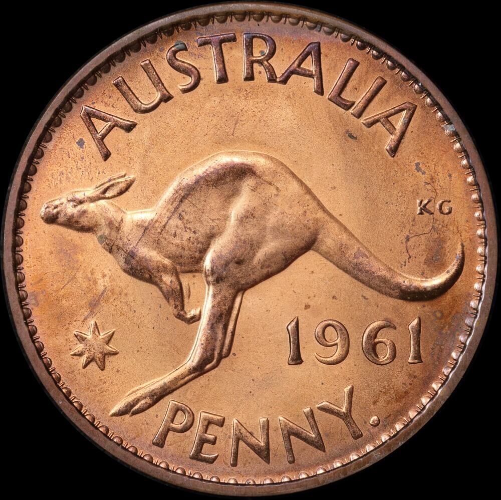 1961 Perth Proof Penny about FDC product image