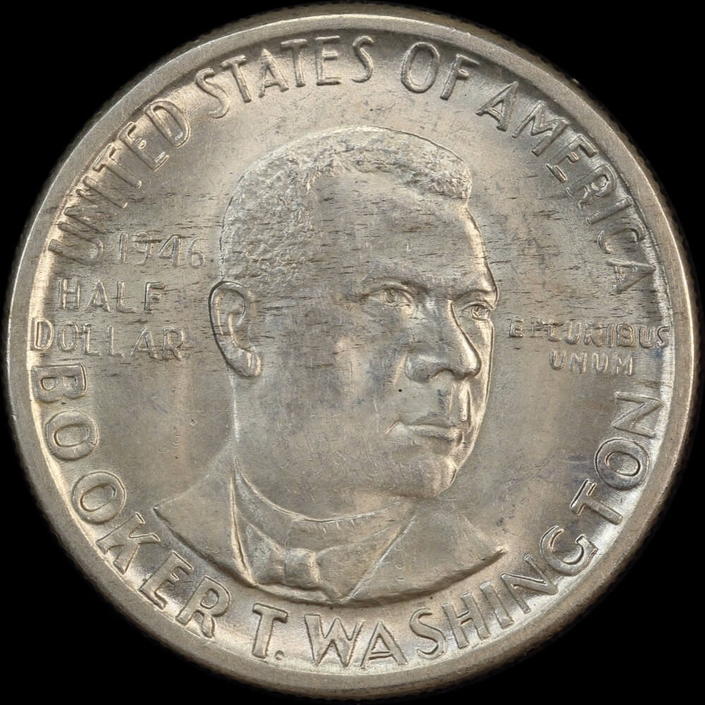 United States 1946-D Silver Booker T Washington Half Dollar Choice Uncirculated product image