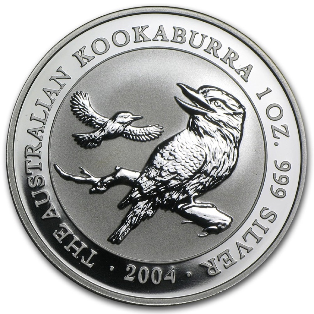 2004 Silver One Ounce Unc Coin Kookaburra product image