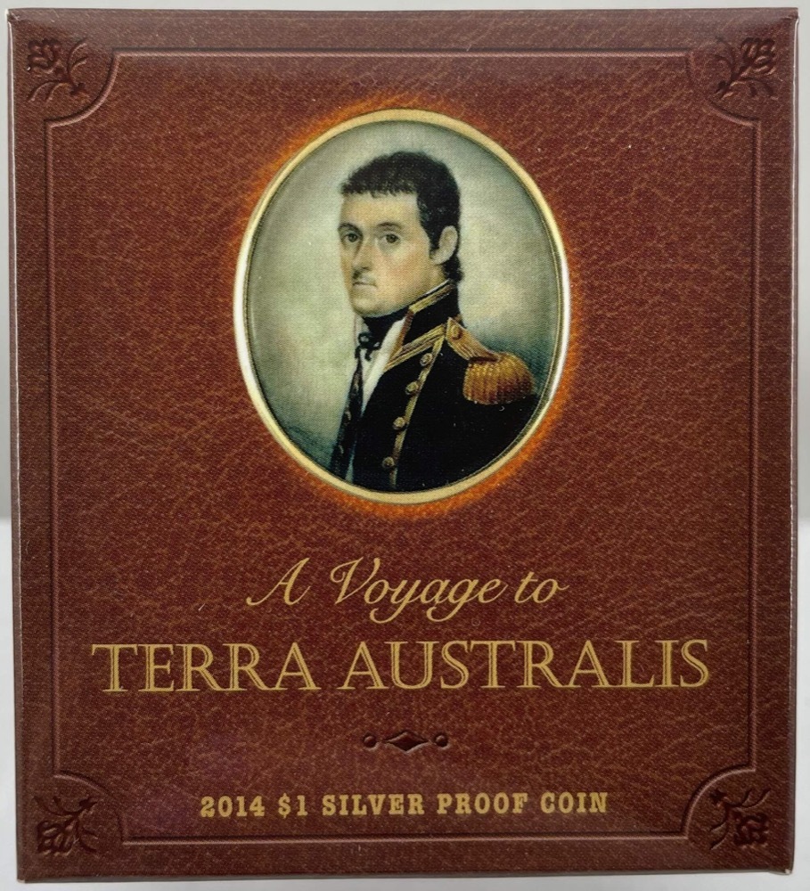One Dollar Silver Proof Coin 2014 Voyage to Terra Australis product image