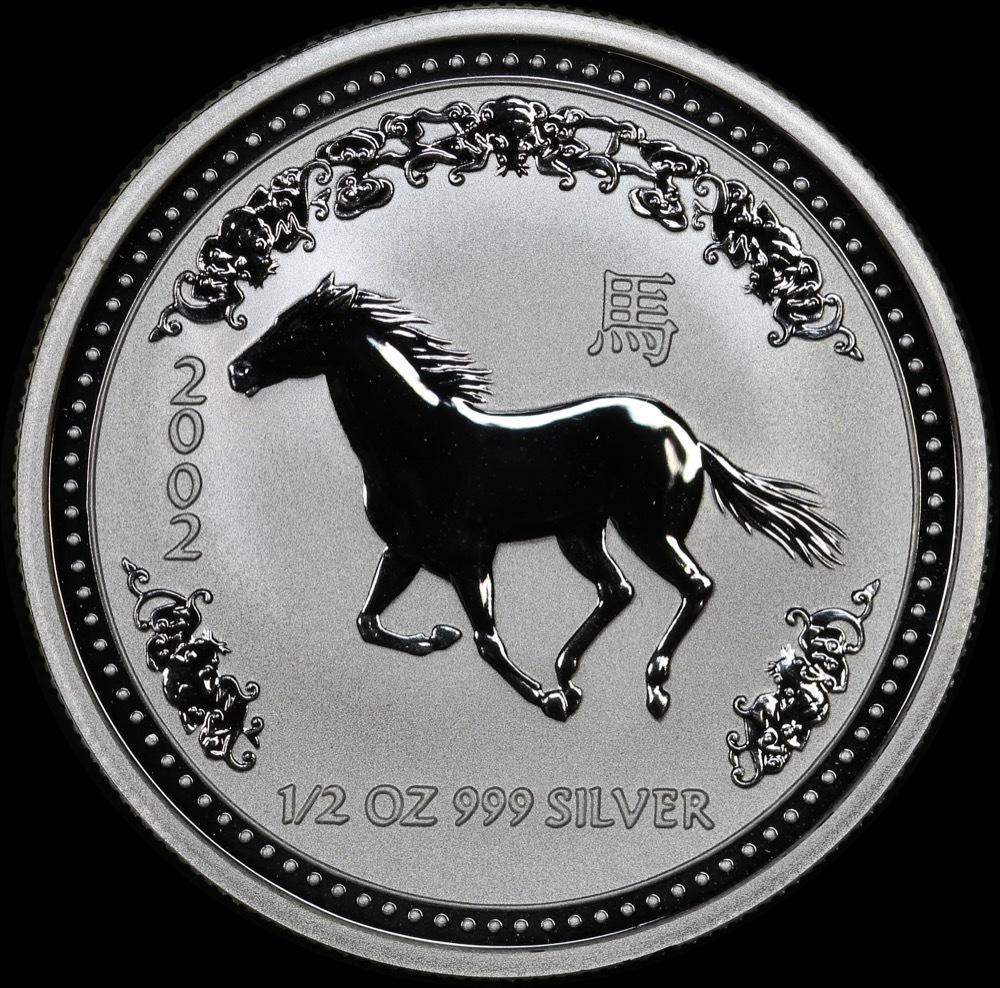 2002 Silver Half Ounce Lunar Coin Year of the Horse product image