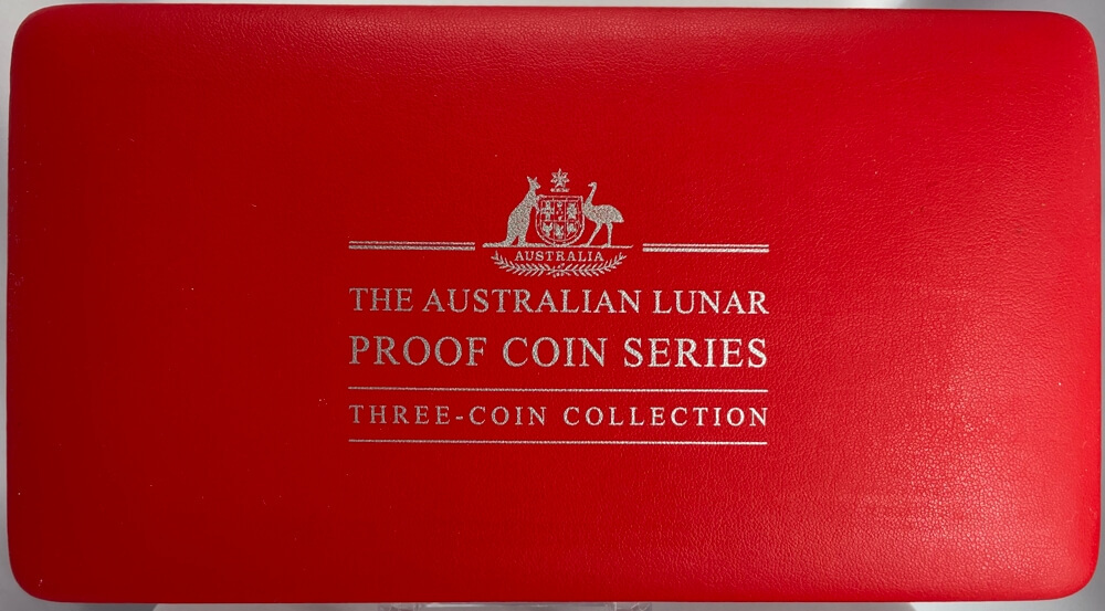 2002 Silver Lunar Proof 3 Coin Set Series I Horse product image