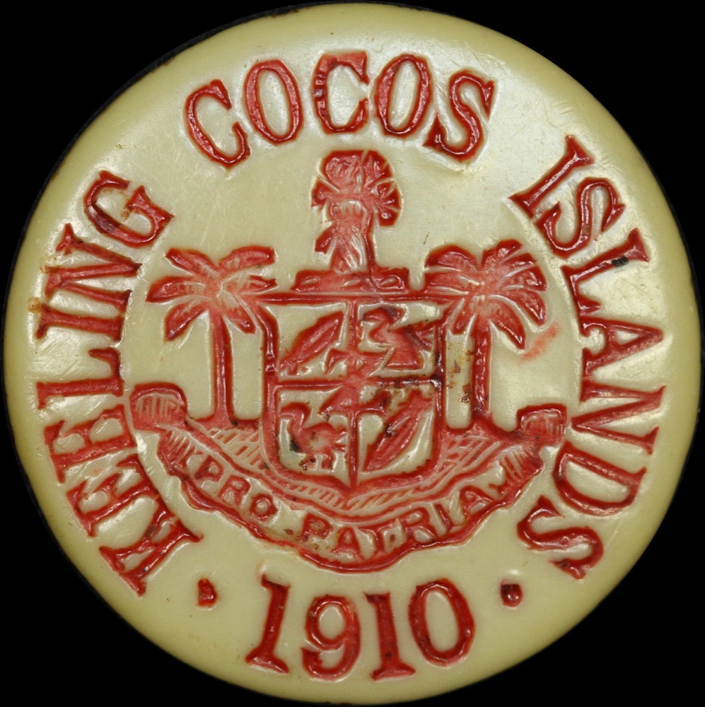 Keeling-Cocos Islands 1913 Ivorine 10 Cents KM#Tn2