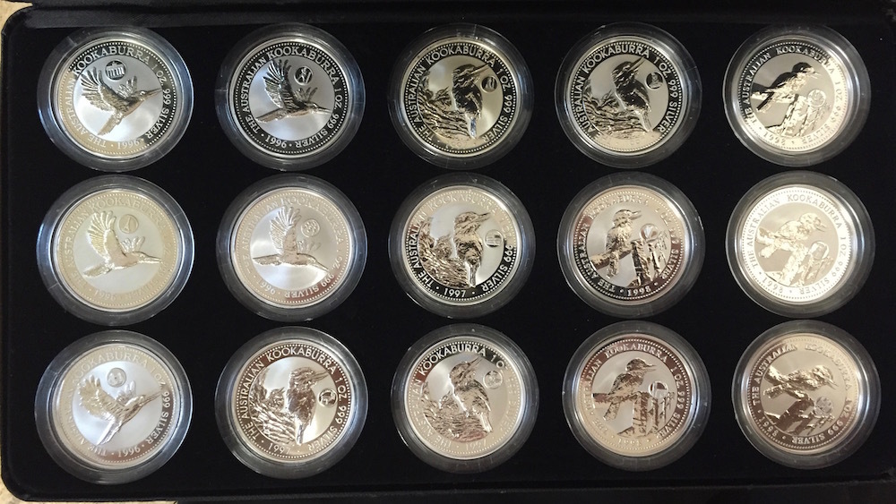 Australia Silver 15 Coin Set 1996-1998 European Country Privy Mark Collection product image