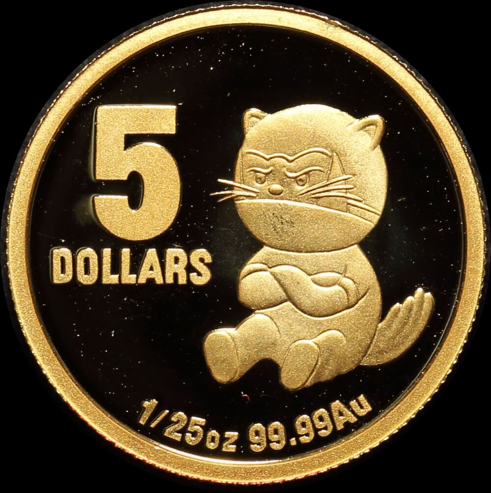 2010 Gold 5 Dollar Proof Coin Tinga Tasmanian Devil ex RAM Master Collection product image