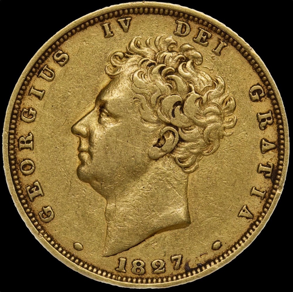 1827 Gold Sovereign George IIII S#3804 good VF product image