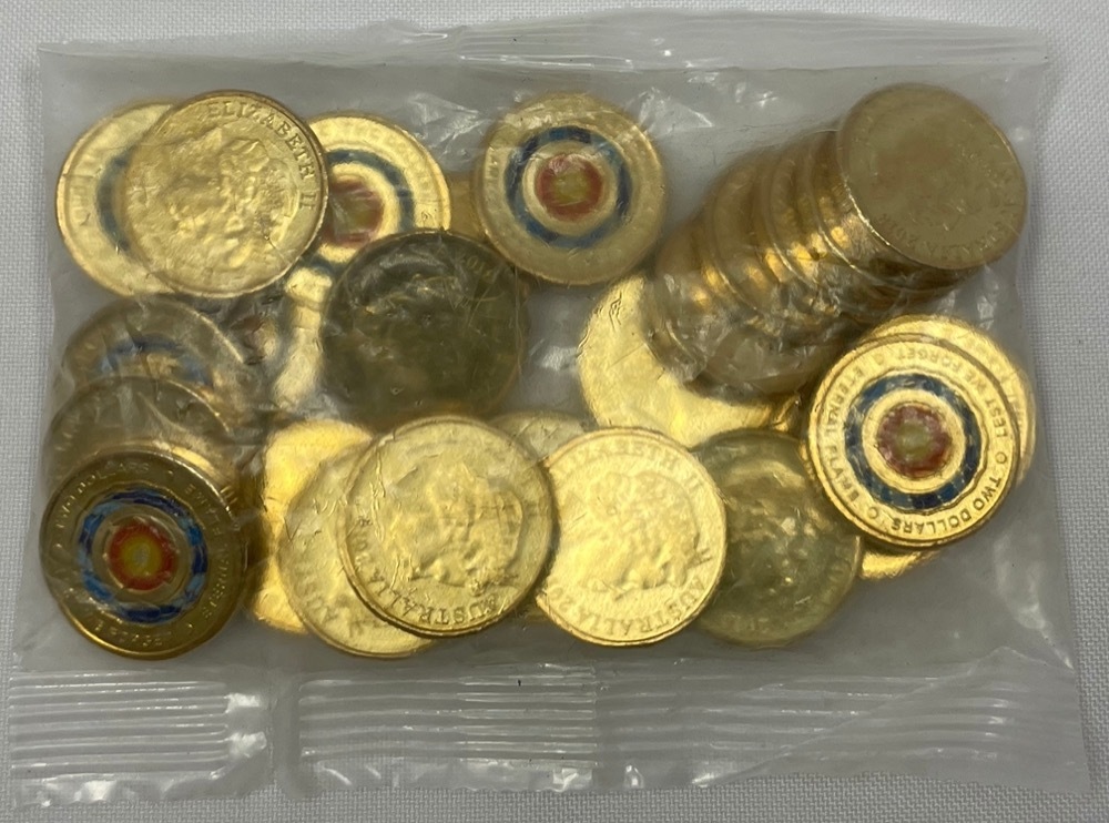 2018 Coloured $2 Security Bag of 25 Coins Eternal Flame  product image