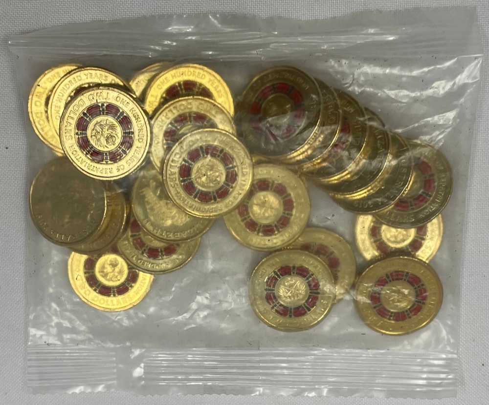2019 Coloured $2 Security Bag of 25 Coins Repatriation Centenary product image
