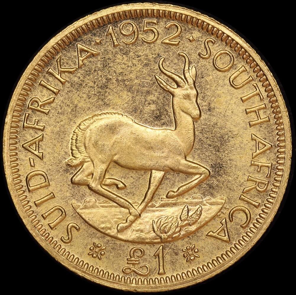 South Africa 1952 Gold Pound KM# 43 Uncirculated product image