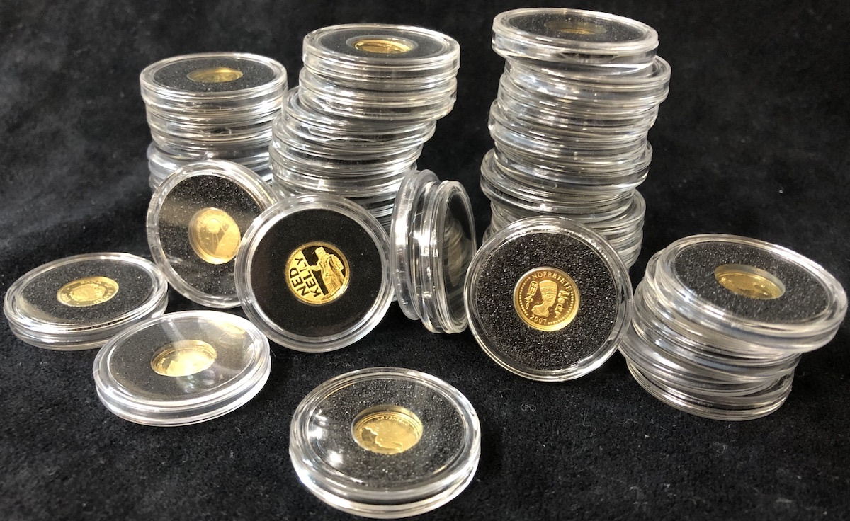 Series of 42 of the "Smallest Gold Coins in the World" Each 0.50g product image