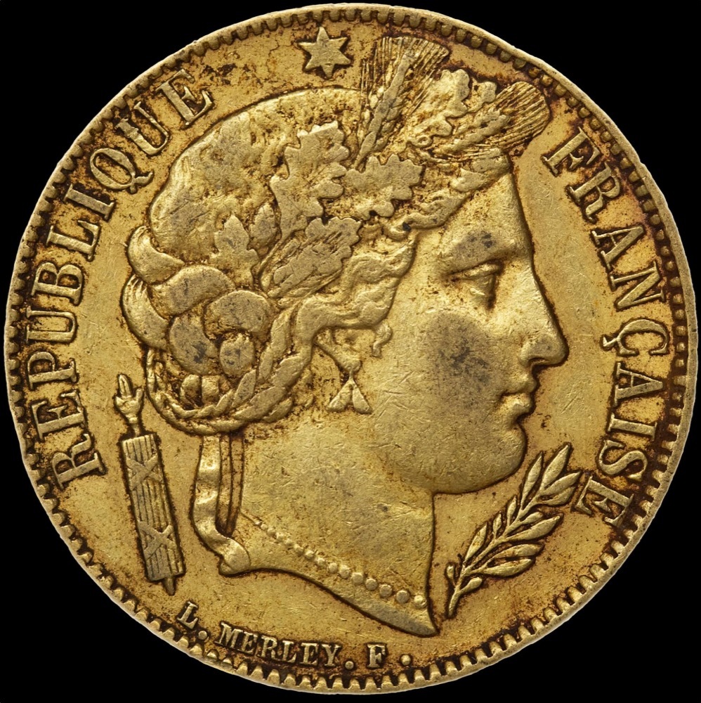 France 1851-A Gold 20 Franc Liberty KM#762 Very Fine product image