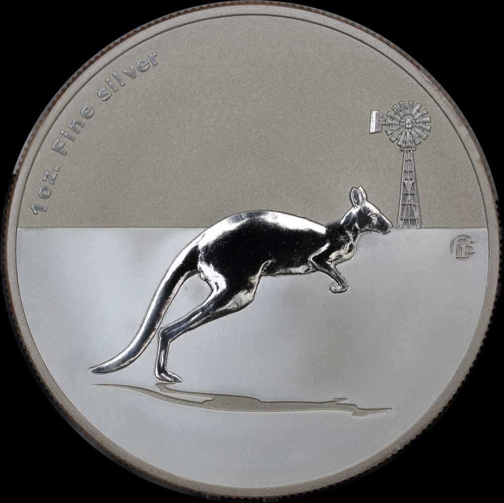 2012 Silver 1oz Unc Coin Kangaroo in the Outback - F15 Privy product image