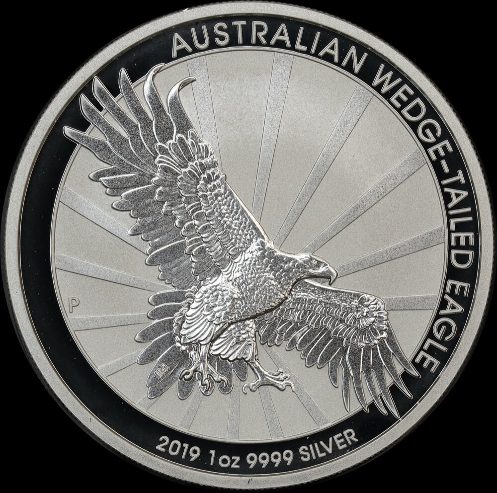 2019 Silver 1 oz Unc Coin Wedge Tailed Eagle product image