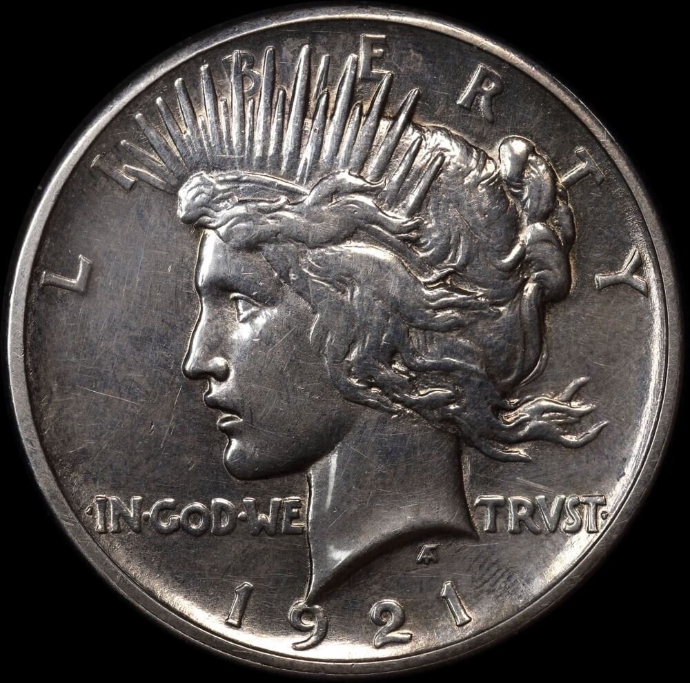 United States 1921 Silver Peace Dollar KM# 150 Extremely Fine product image